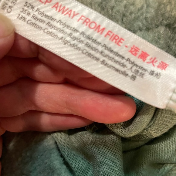 Intimately Free People Fleece Joggers In Valley Girl Combo Green Size Small - Picture 10 of 12